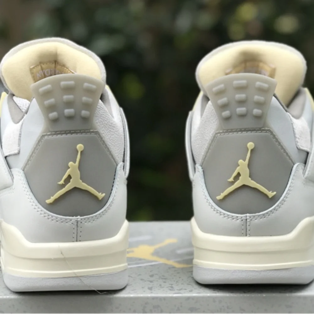 Jordan 4 Photonz Gray and Cream Sneakers Brand (worn slightly) - Picture 7 of 9